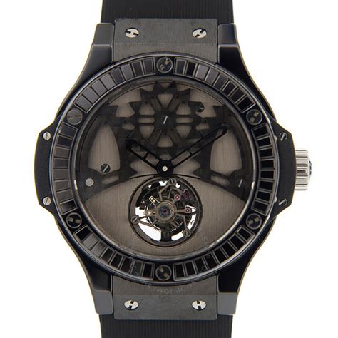 hublot big bang tourbillon black diamond dial men's watch 305.cd.0002.rx.1900|big bang Hublot price.